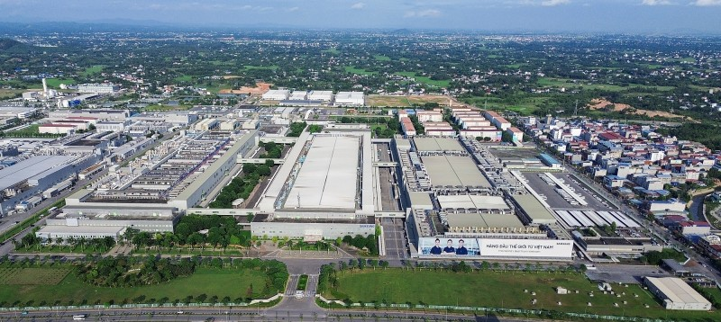 Nhà máy Samsung Electronics Việt Nam Thái Nguyên (SEVT) – khách hàng doanh nghiệp đầu tiên mua điện tái tạo qua cơ chế DPPA. Ảnh: tư liệu.
